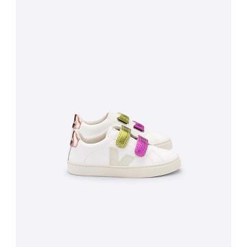 Kids' Veja ESPLAR LEATHER Sneakers Multicolor | SG 817WNB